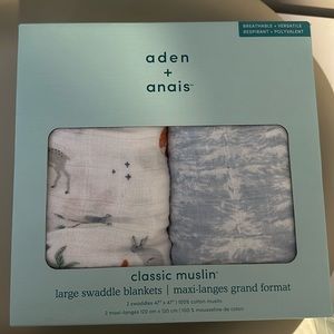 Aden + Anais 2 Pack Muslin Swaddles